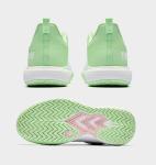 K-Swiss Women's Ultrashot Light Pickleball Tennis Shoe - Lightweight Court Shoes Lateral Movement Stable Support, White/Green 8 M