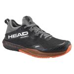 HEAD Men's Motion Pro Pickleball Shoe - Lightweight Cushioning, Lateral Stability & Durable Traction, Black/Orange, 8.5