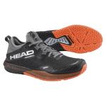 HEAD Men's Motion Pro Pickleball Shoe - Lightweight Cushioning, Lateral Stability & Durable Traction, Black/Orange, 8.5