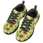 Mumeson Pickleball Print Running Shoes for Boys Girls, Breathable Mesh Athletic Trainers Sneakers Low Top Soft Sneakers Anti-Skid Rubber EVA Soles Running Flat Shoes