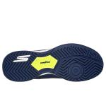 Skechers Men's Viper Court Reload Hands Free Slip-Ins Pickleball Sneaker, Navy/Yellow, 11 X-Wide