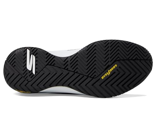 SKECHERS Viper Court Elite Pickleball Shoes, Black/White, Men's