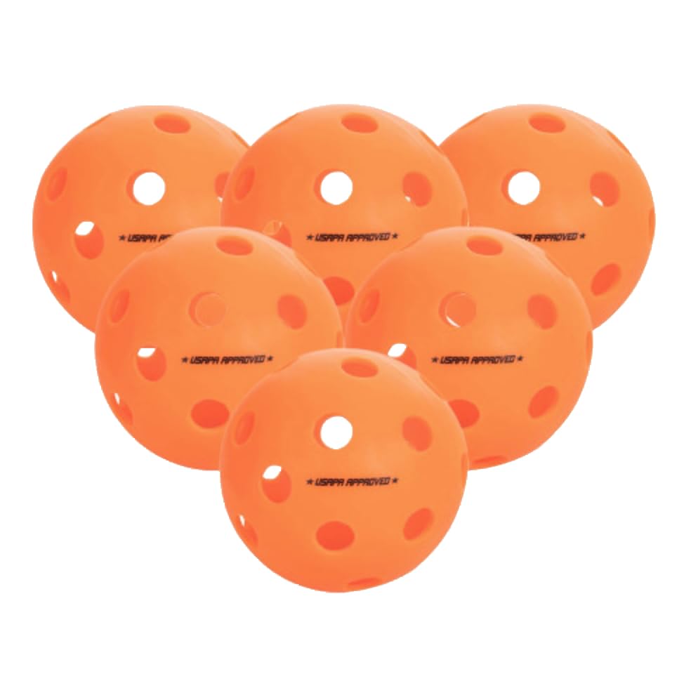 6 Pack Onix Popular Fuse Indoor Pickleball Balls