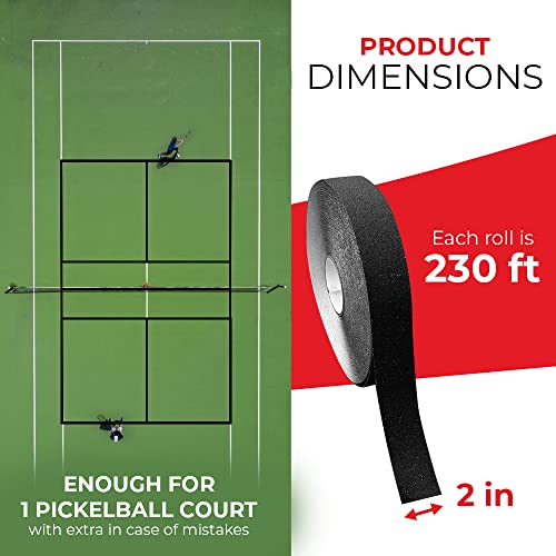 Pickleball Court Tape Marking Kit - 230 Ft Long