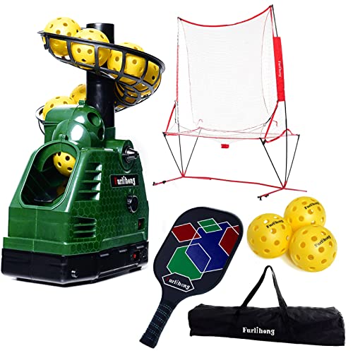 Furlihong Pickleball Starter Kit with Launch Machine & Accessories