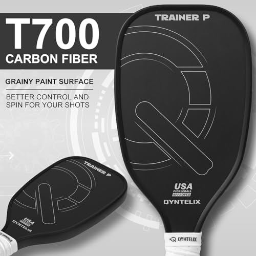 Qyntelix Pickleball Training Paddle - Carbon Fiber Material