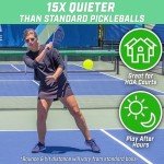 GoSports GS 40 Q-Foam Pickleballs - Quiet Foam Balls for Indoor or Outdoor Practice - 3 Pack