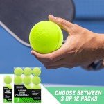 GoSports GS 40 Q-Foam Pickleballs - Quiet Foam Balls for Indoor or Outdoor Practice - 3 Pack
