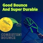 PickleStar LED Pickleball Balls - Next-Generation Glow & Perfectly Balanced Bounce for Advanced Players, Robust and Reliable, 4 Pack with Long-Life Batteries