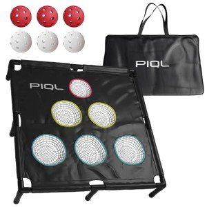 PIQL Pro Pickleball Target Net - Practice Equipment, Games