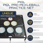 PIQL Pro Pickleball Target Net - Practice Equipment, Games