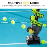 A11N Pickleball Automatic Launcher – Adjustable Speed, Spin & Angles for Dinks, Chops, Volleys & Serves – Auto Swing for Forehand & Backhand Training – Indoor/Outdoor Use for All Skill Levels