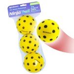 Enhance Pickleball Ninja Ball - The Original Silent Pickleball - Foam Pickleball for Quiet Practice at Home - Comes with 3 Balls - Indoor or Outdoor Pickleball Balls for Quiet Practice