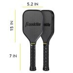 Franklin Sports Sweet Spot Training Pickleball Paddle - The Original Pickleball Trainer Practice Paddle - Mini Paddle Head + Extra Long Handle for Shot + Swing Training - 16mm Core + T700 Carbon Face