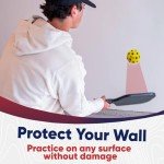 Enhance Pickleball Ninja Ball - The Original Silent Pickleball - Foam Pickleball for Quiet Practice at Home - Comes with 3 Balls - Indoor or Outdoor Pickleball Balls for Quiet Practice