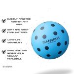 shark athletics Premium Silent Pickleball Balls - Quiet Foam Pickleball Set for Indoor/Outdoor Practice, Soft Training Balls