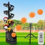Pickleball Machine, Automatic Pickleball Launcher Machine, Holds 29 Pickleballs, Three Power Modes - Power Bank/Batteries/Ac Power, Adjustable Tossing Speed and Angle, Suitable for All People