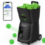 ZenoPlanet PP-Smart Pickleball Machine: Smart Programming, 80+ Ball Capacity, 4-6 Hour Battery Life, External Battery, Your Trusted Pickleball Partner，for Beginner Pickleball Training. (Black)