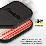 Franklin Sports Sweet Spot Training Pickleball Paddle - The Original Pickleball Trainer Practice Paddle - Mini Paddle Head + Extra Long Handle for Shot + Swing Training - 16mm Core + T700 Carbon Face