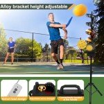 Pickleball Machine, Automatic Pickleball Launcher Machine, Holds 29 Pickleballs, Three Power Modes - Power Bank/Batteries/Ac Power, Adjustable Tossing Speed and Angle, Suitable for All People
