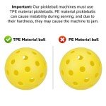 ZenoPlanet PP-Smart Pickleball Machine: Smart Programming, 80+ Ball Capacity, 4-6 Hour Battery Life, External Battery, Your Trusted Pickleball Partner，for Beginner Pickleball Training. (Black)