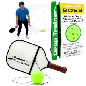 Pickleball Trainer for Pickleball for Drop Practice. Pickleball Trainer Ball with String Works as rebounder and Improves Hand Eye Coordination and Allows Pickleball self Practice with Match Buddy