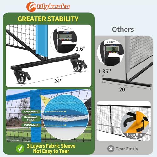 Portable Pickleball Net System with USAPA Regulation Size