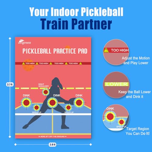 Pickleball Wall Practice Pad with Dink Master Rebounder