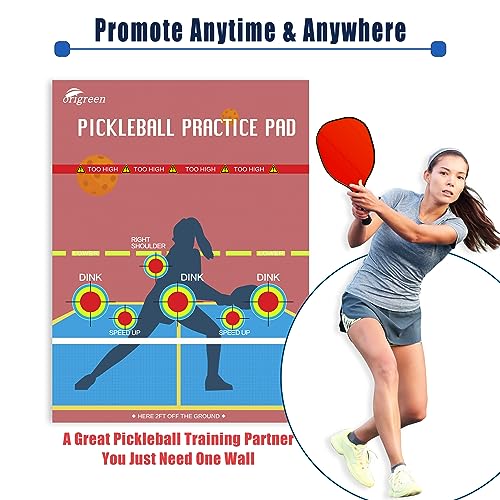 Pickleball Wall Practice Pad with Dink Master Rebounder
