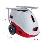 Lobster Sports – Elite Liberty Battery Operated Tennis Ball Machine – Lightweight – Large Wheels - Full-Featured Tennis Ball Thrower – Oscillation – Spin – 2-4 hr Runtime – Charger Included