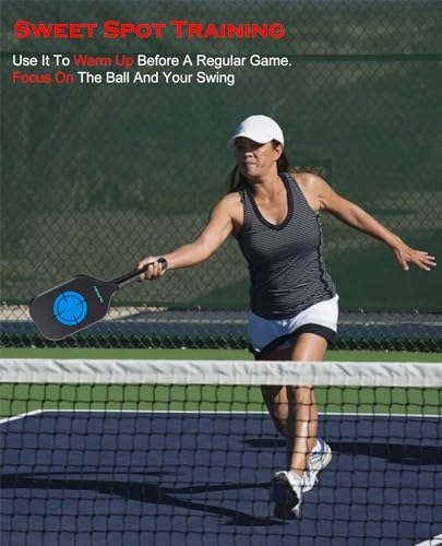 Carbon Fiber Pickleball Paddle with Sweet Spot Trainer