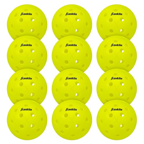 Franklin Sports Outdoor X-40 Pickleball Balls - 12 Pack