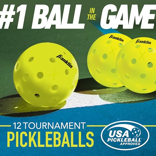Franklin Sports Outdoor X-40 Pickleball Balls - 12 Pack