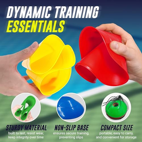 DINKERSCLUB Pickleball Training Aids & Sports Cones Pack