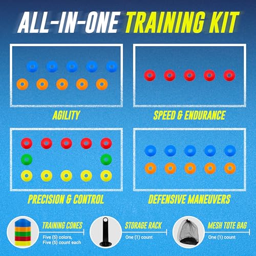 DINKERSCLUB Pickleball Training Aids & Sports Cones Pack