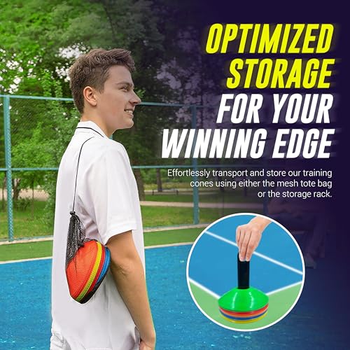 DINKERSCLUB Pickleball Training Aids & Sports Cones Pack