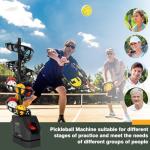 Pickleball Machine, Automatic Pickleball Launcher Machine, Holds 29 Pickleballs, Three Power Modes - Power Bank/Batteries/Ac Power, Adjustable Tossing Speed and Angle, Suitable for All People