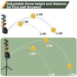 Pickleball Machine, Automatic Pickleball Launcher Machine, Holds 29 Pickleballs, Three Power Modes - Power Bank/Batteries/Ac Power, Adjustable Tossing Speed and Angle, Suitable for All People