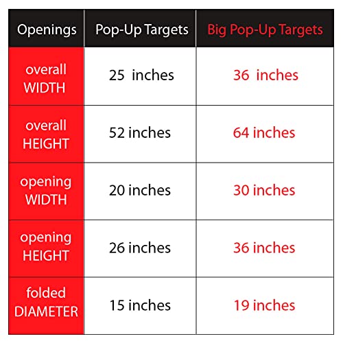 Set of 2 Large Pop Up Targets for Pickleball