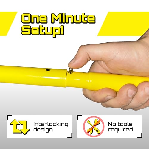 Adjustable 4ft Pickleball Dink Rebounder Net, Quick Setup