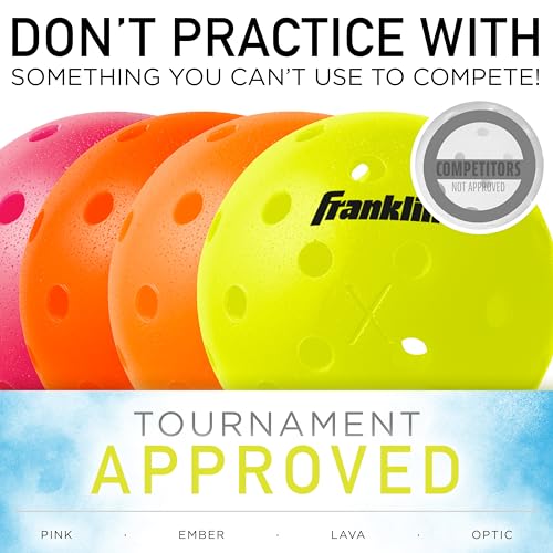 Franklin Sports X-40 Pickleball Balls - 3 Pack