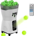 Portable Pickleball Machine, Mini Pickleball Ball Launcher Practice Equipment, with Remote, Smart App Control, 45 Ball Capacity, Ball Speed 8-60km/h, Install An Extension Fence, for Kids/Beginners