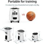 Portable Pickleball Machine, Mini Pickleball Ball Launcher Practice Equipment, with Remote, Smart App Control, 45 Ball Capacity, Ball Speed 8-60km/h, Install An Extension Fence, for Kids/Beginners