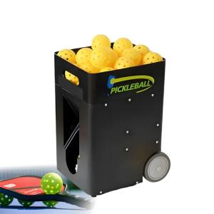 Tennis Ball Machine for Practice, Pickleballs Trainer – 4H Battery App & Remote Convenience Control Complete Training Mode for Beginners