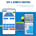 Tennis Ball Machine for Practice, Pickleballs Trainer – 4H Battery App & Remote Convenience Control Complete Training Mode for Beginners