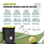 Portable Pickleball Machine - Adjustable Speed & Spin, Multi-Serve Modes, Perfect Pickleball Trainer & Ball Thrower for Practice, Elevation & Frequency Control