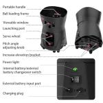 Portable Pickleball Machine, Mini Pickleball Ball Launcher Practice Equipment, with Remote, Smart App Control, 45 Ball Capacity, Ball Speed 8-60km/h, Install An Extension Fence, for Kids/Beginners