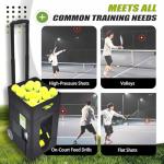 Portable Pickleball Machine - Adjustable Speed & Spin, Multi-Serve Modes, Perfect Pickleball Trainer & Ball Thrower for Practice, Elevation & Frequency Control