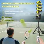 Giuggiolared Tennis Ball Machine for Practice, Pickleball Automatic Launcher – Adjustable Speed, Spin & Angles for Dinks, Chops, Volleys & Serves – Indoor/Outdoor Use for All Skill Levels