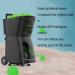 CUTPOIY Pickleball Ball Machine, Portable Automatic Ball Launcher Thrower, APP Intelligent Control/80 Large Capacity, Pickleball Practice Equipment, for All Pickleball Players Lovers